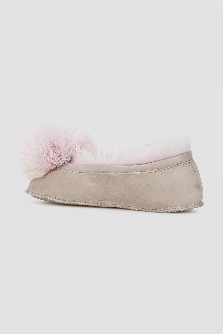 lavender Shearling Ballet Slippers - women | gushlow and cole - cell image 3