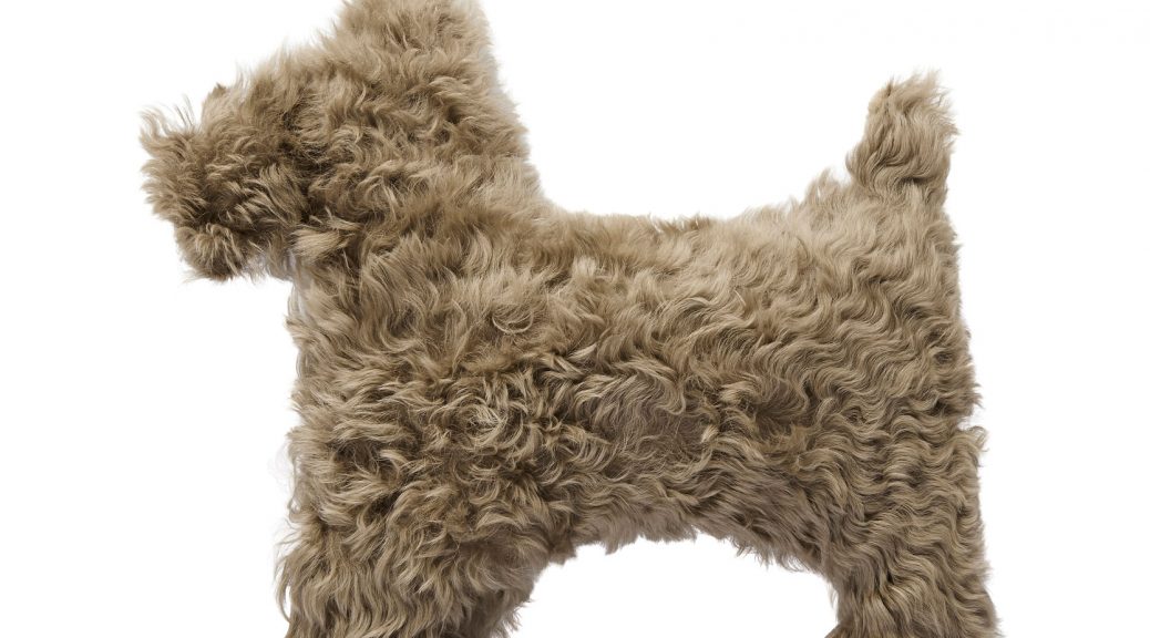 camel sheepskin cushion - homewear | gushlow and cole - cell image 1