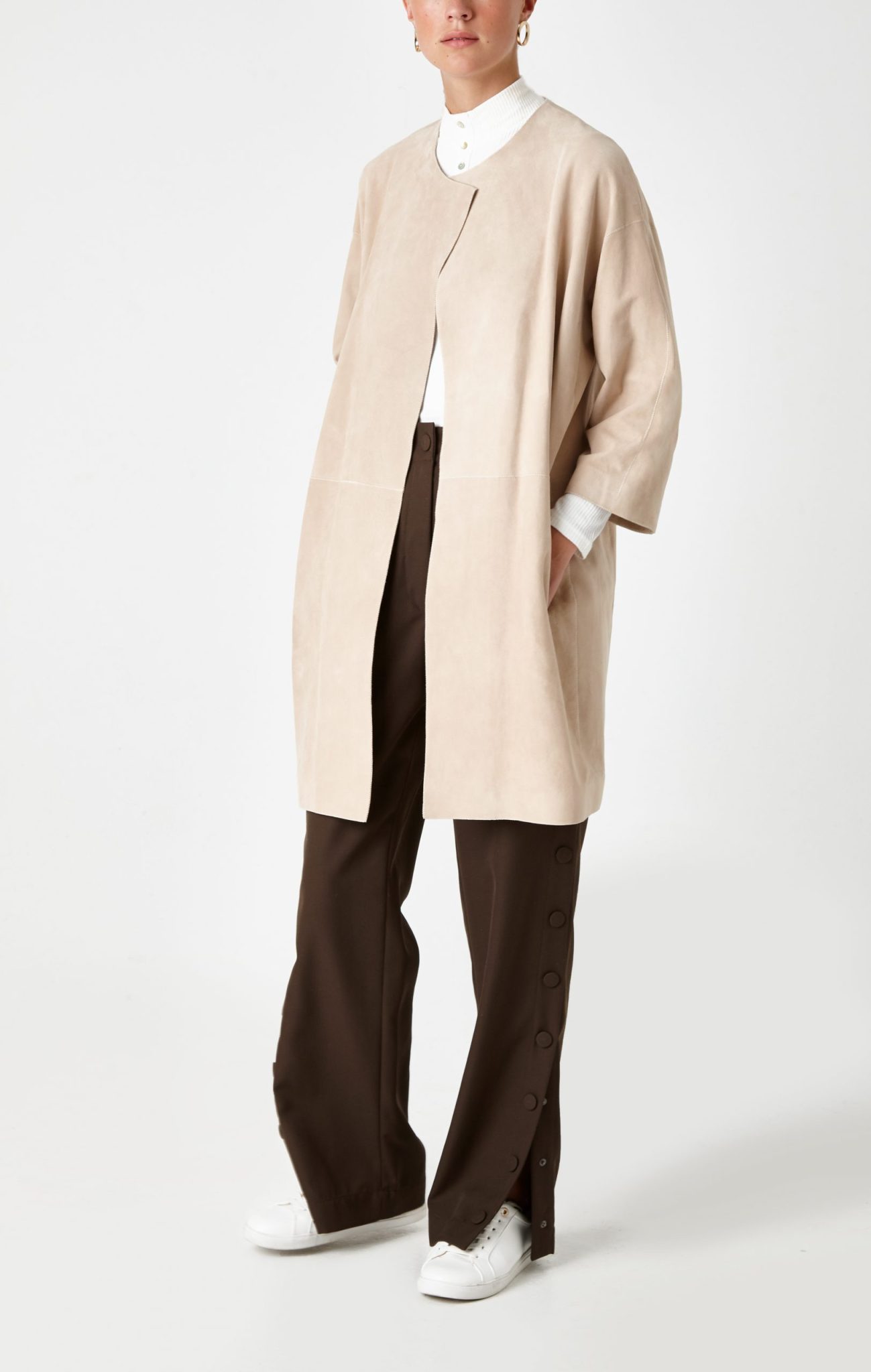 cream suede coat - women | Gushlow & Cole - CCLS0-SAN