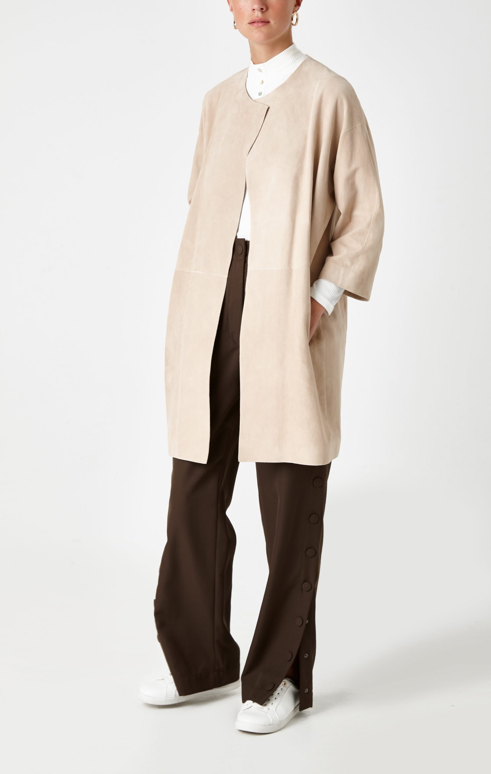 cream suede coat - women | Gushlow & Cole - CCLS0-SAN