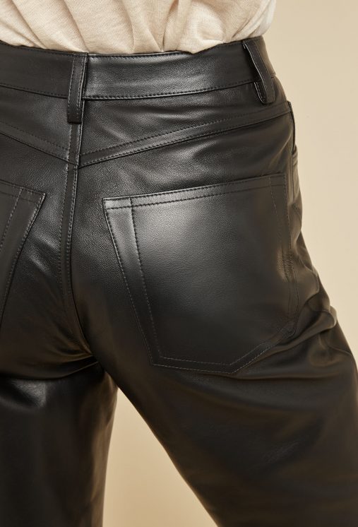 women in leather trousers