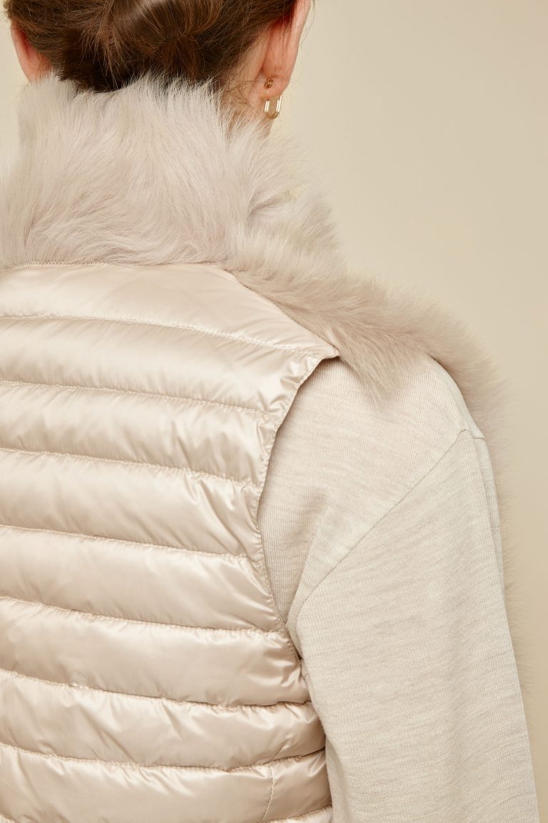 cream shearling and down gilet - women | gushlow and Cole - DRGWT-SAN - 40324