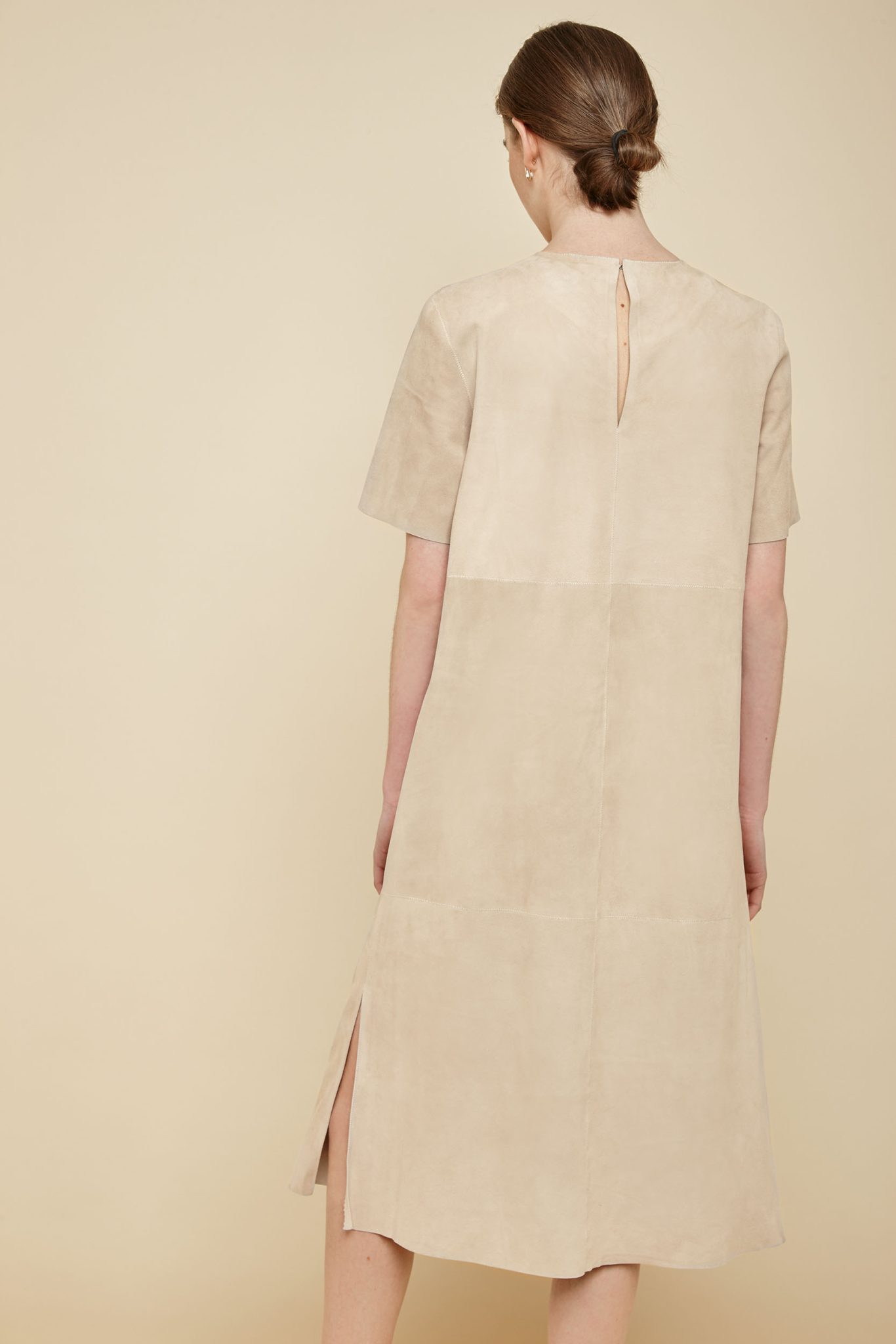 Cream Suede T Shirt Dress | Women | Gushlow and Cole