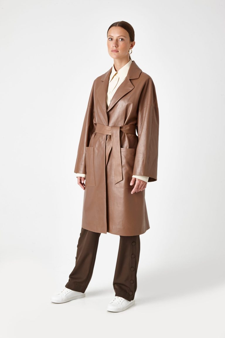 leather mac coat - women | Gushlow & Cole - CMAN0-WA