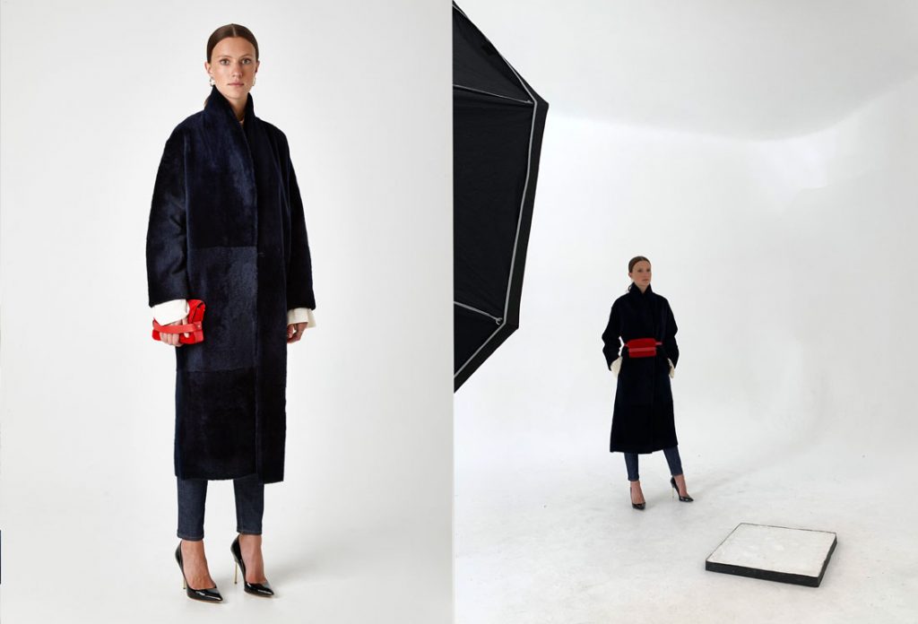 behind-the-scenes-shooting-aw-19-20-gushlow-and-cole-stand-collar-shearling-coat-in-navy