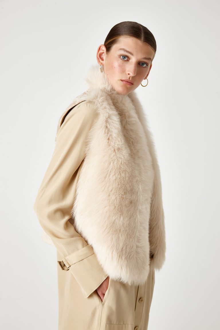 Shearling Rough Cut Gilet - women | Gushlow & Cole - GRCTX-BUT