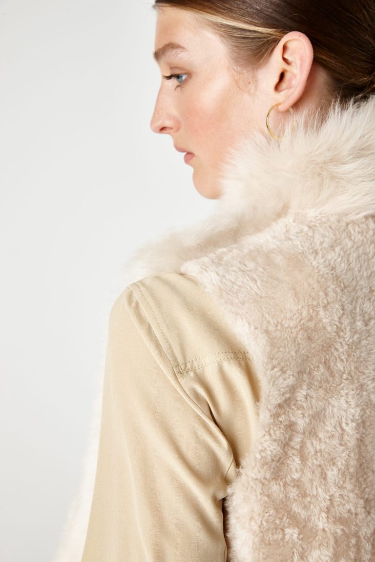 Shearling Rough Cut Gilet - women | Gushlow & Cole - GRCTX-BUT