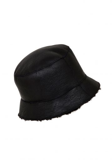 shearling bucket hat