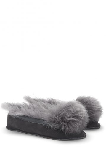Shearling Ballet Slippers