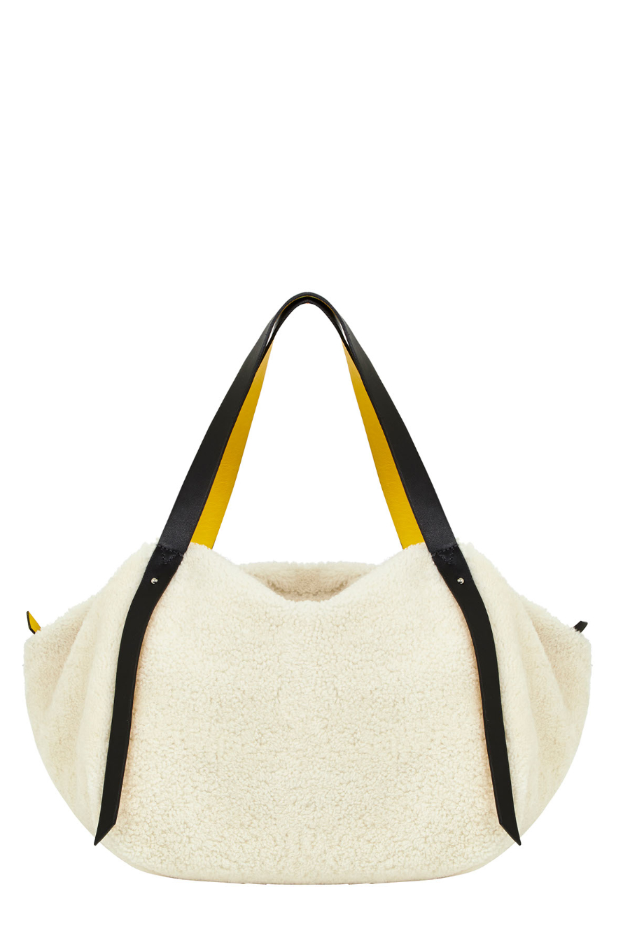 The New Season Shearling Bags - blog post - shoulder bag - white