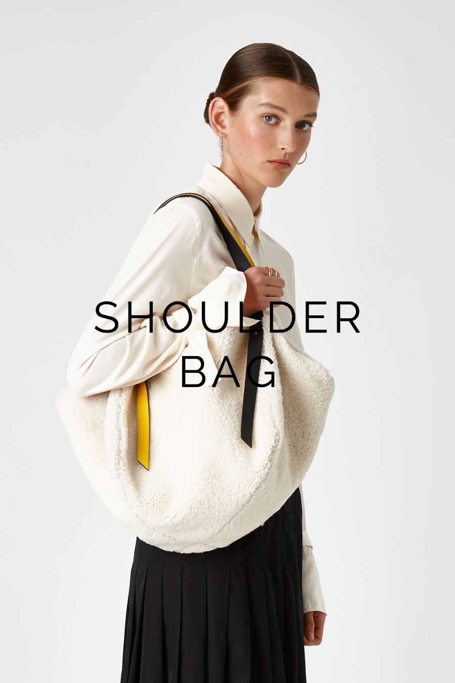 The New Season Shearling Bags - blog post - shoulder bag - white