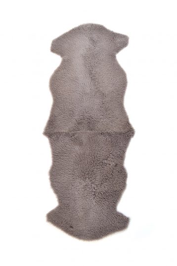 Double Teddy Merino Sheepskin Rug in taupe cut out