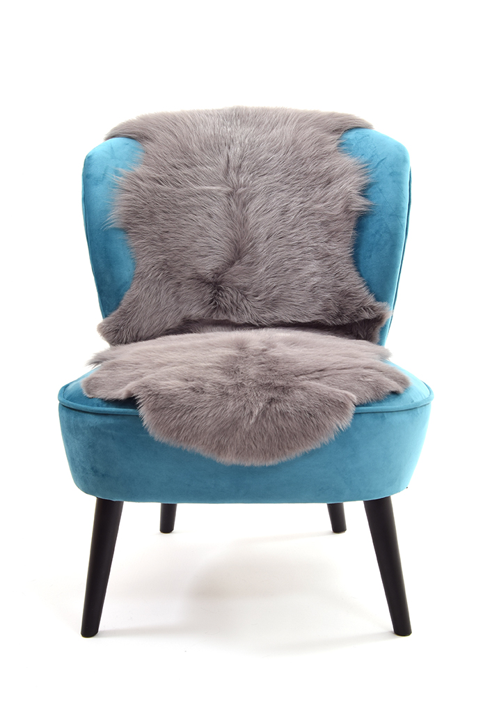 Double Toscana Sheepskin Rug in Taupe front