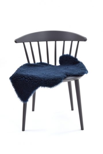 Double Teddy Merino Sheepskin Rug in Dark Teal front