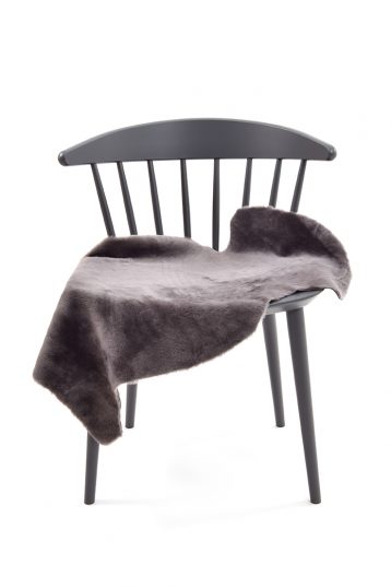 Medium Merino Sheepskin Rug in Grey front 1
