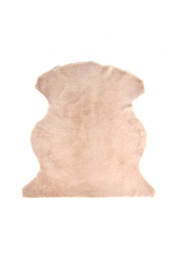 Medium Merino Sheepskin Rug in Beige cut out