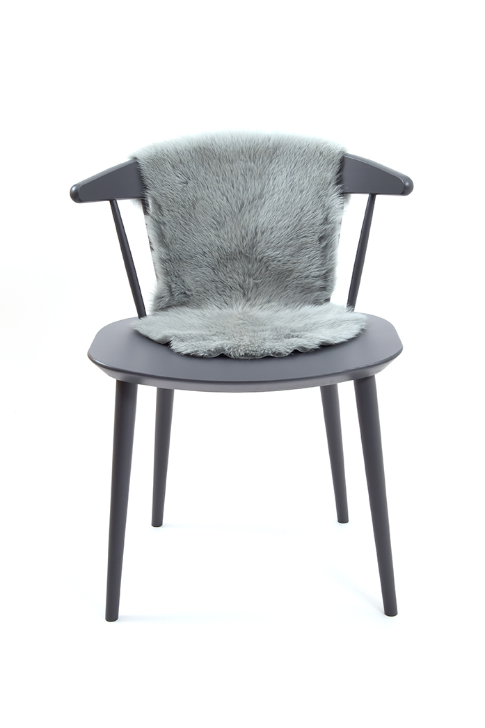 Small Toscana Sheepskin Rug in Celedon Green front 2