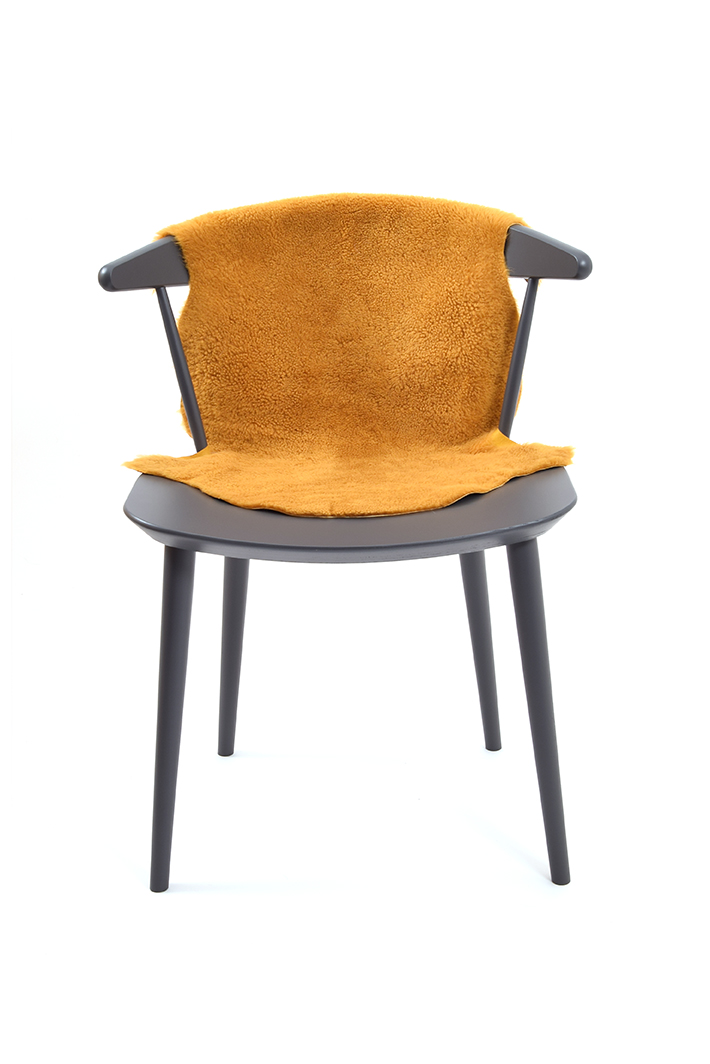 Small Teddy Merinillo Sheepskin Rug in Spruce Green front 2