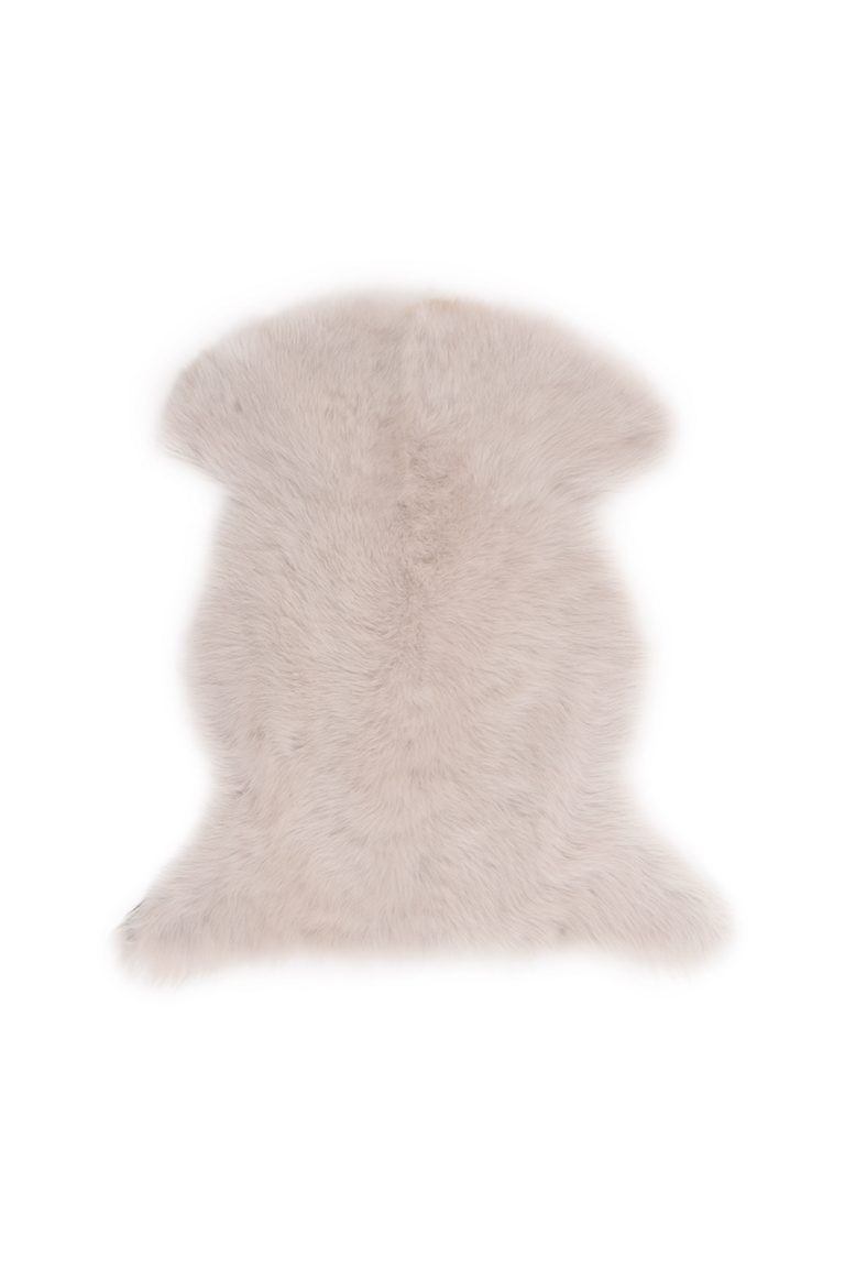 Small Toscana Sheepskin Rug in White cut out