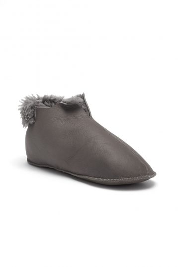 taupe Teddy Shearling Slipper Boots - angle - gushlow & cole