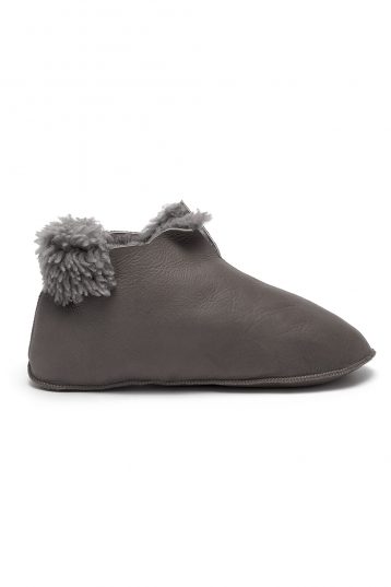 taupe Teddy Shearling Slipper Boots - side - gushlow & cole