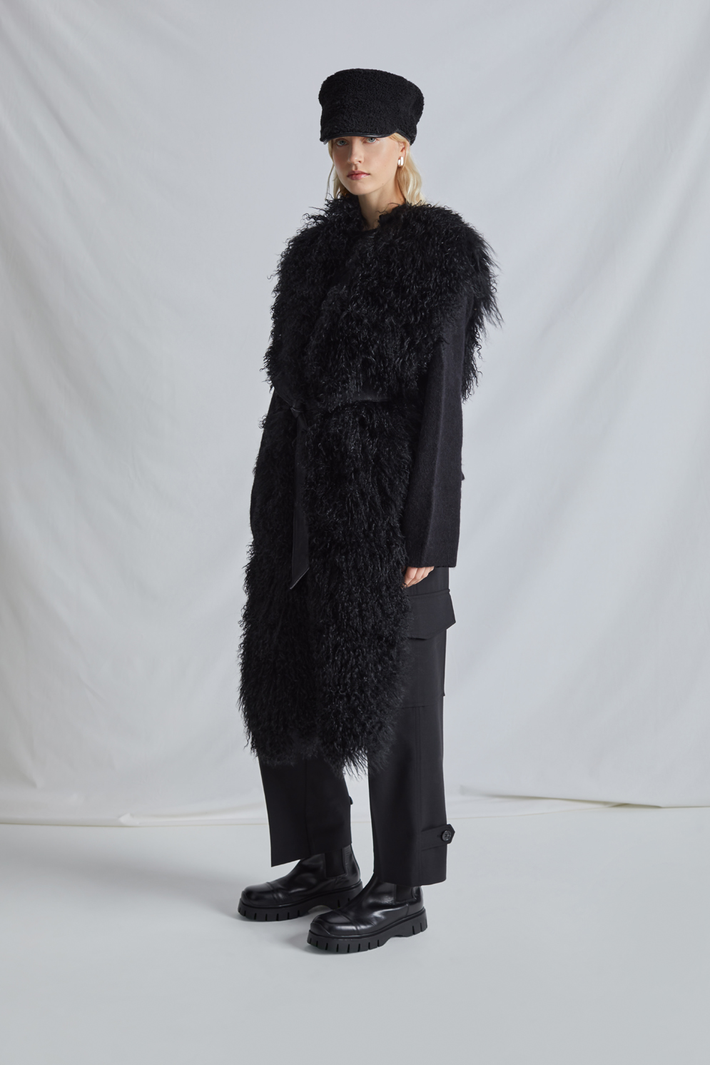 Black Mongolian Jacket Womens Gushlow Cole