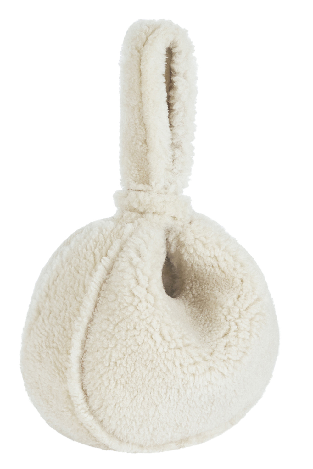 White Shearling Saddle Bag | Womens | Gushlow & Cole-cut out reversed