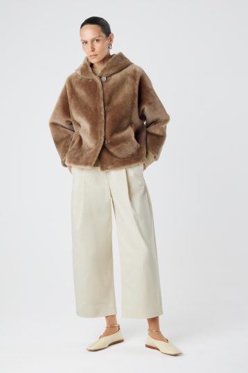 Hooded Shearling Jacket