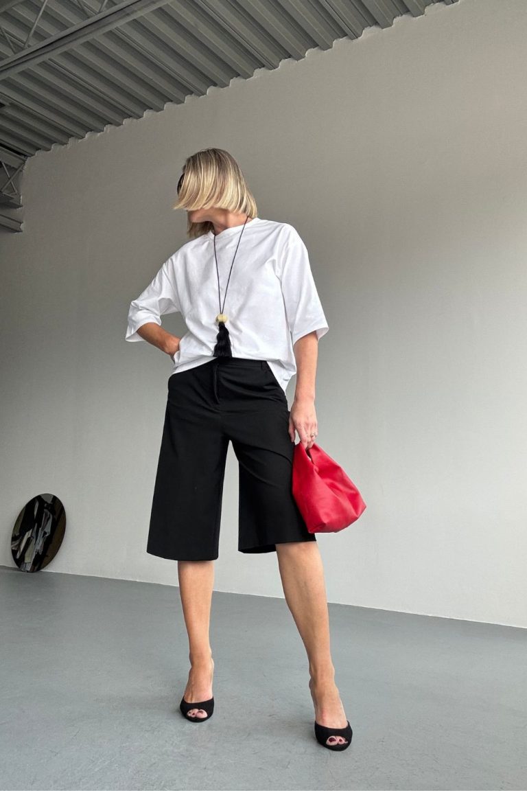 Clara Small Red Leather Shoulder Bag | Bags | Gushlow & Cole - image of yara svalek wearing bag