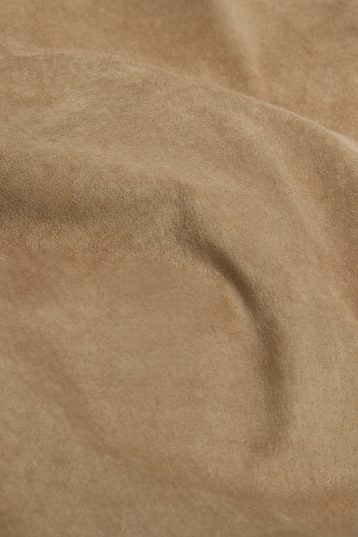Large Camel Suede Throw | Home | Gushlow & Cole - close up image on suede throw