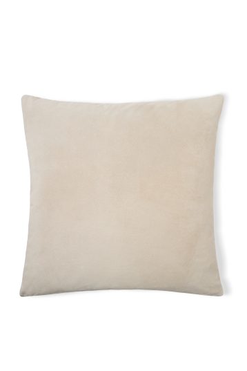 Large White Suede Scatter Cushion | Home | Gushlow & Cole - cut out front cushion