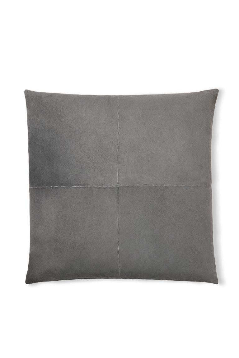 Soft Grey Suede Scatter Cushion | Home | Gushlow & Cole - cut out image back cushion
